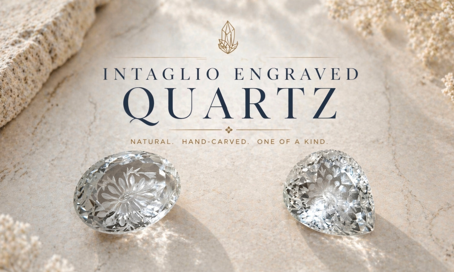 Intaglio Engraved Quartz