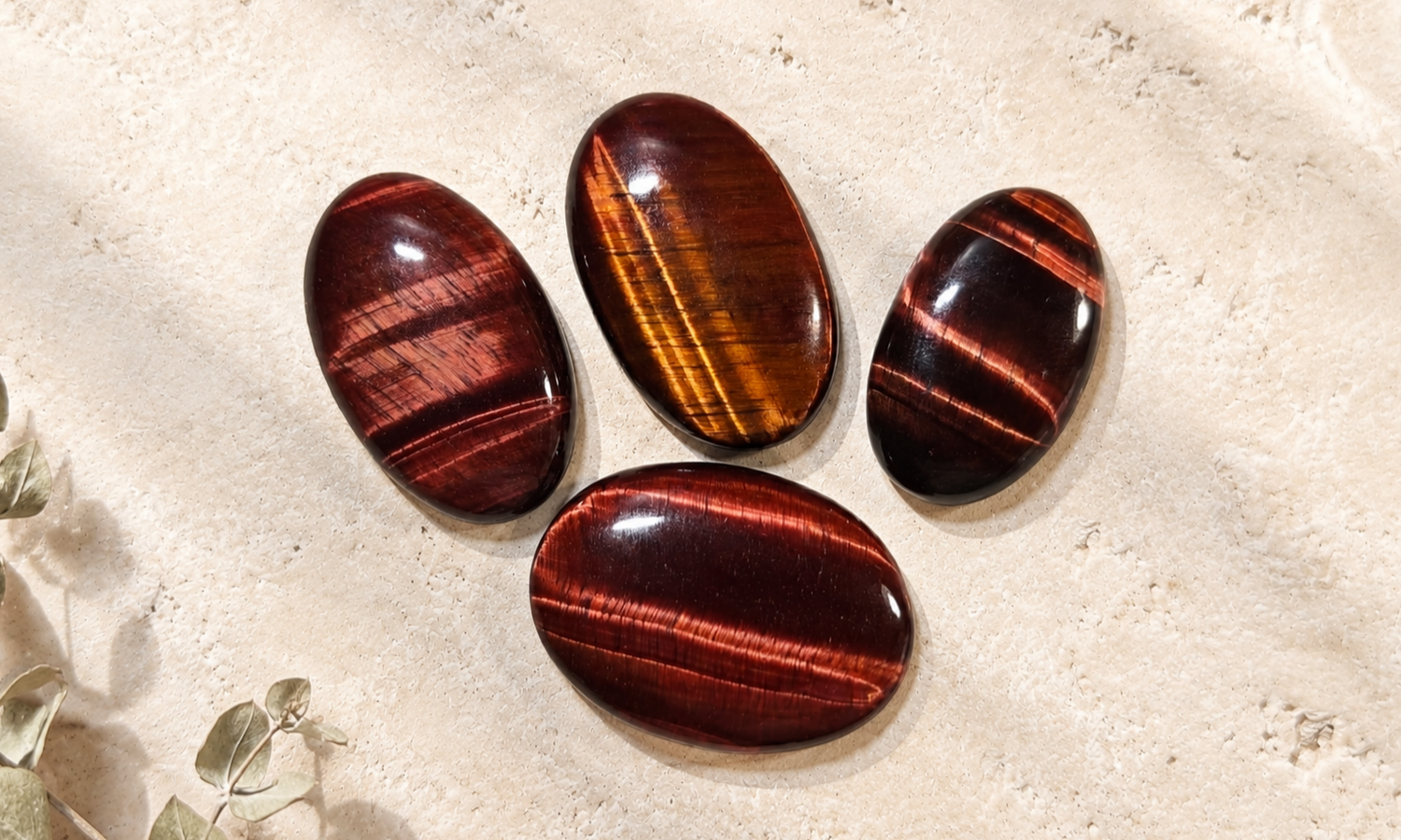 Red Tiger Eye Cabochons