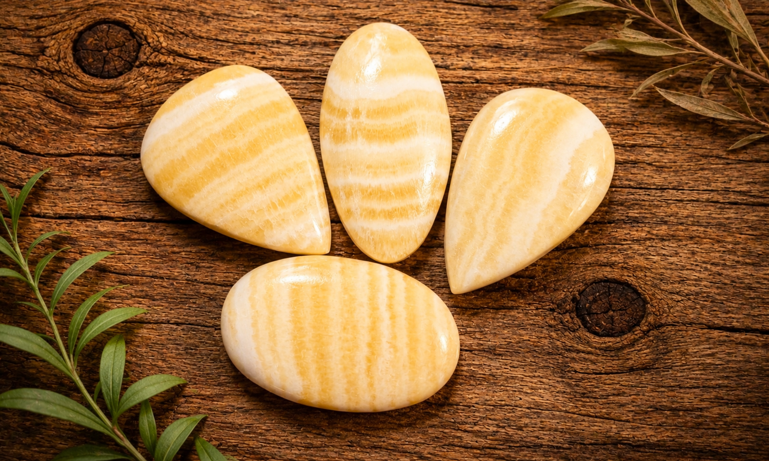 Yellow Calcite Cabochons