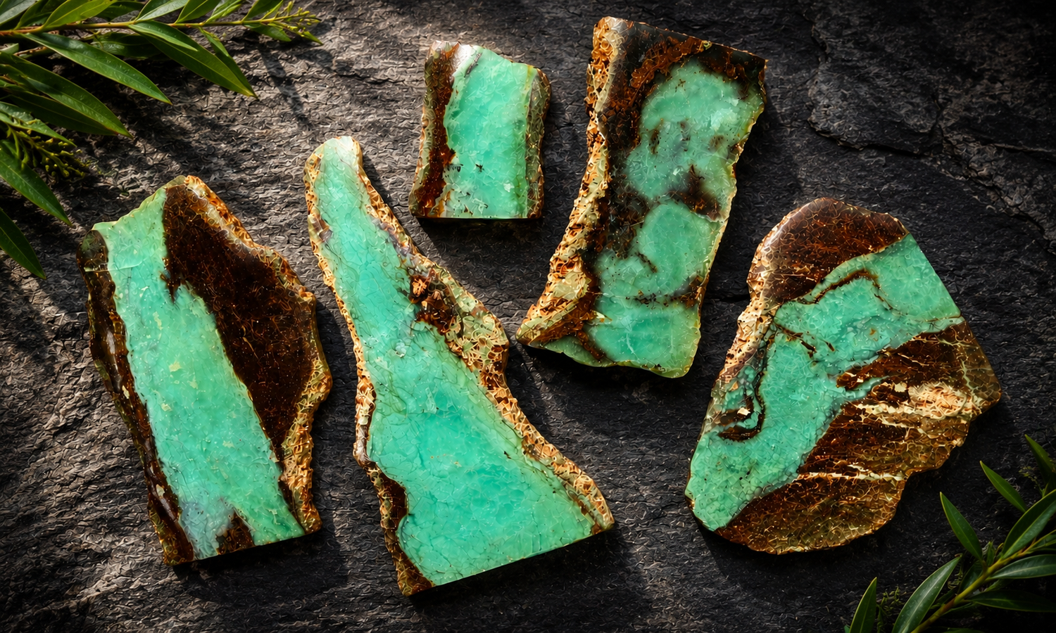 Australian Chrysoprase Slices