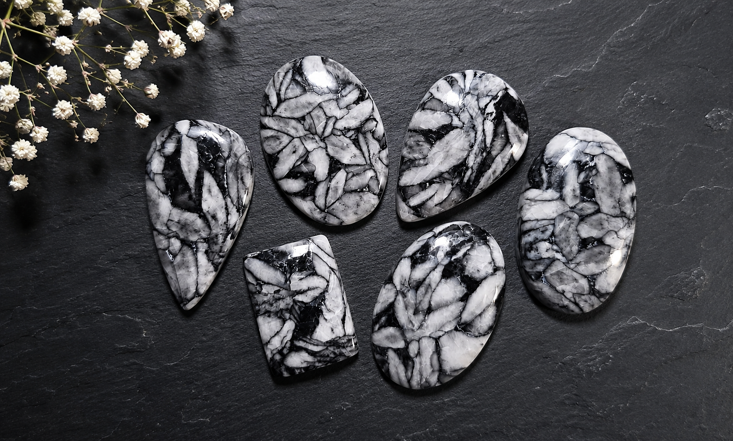 Pinolith Jasper Cabochons