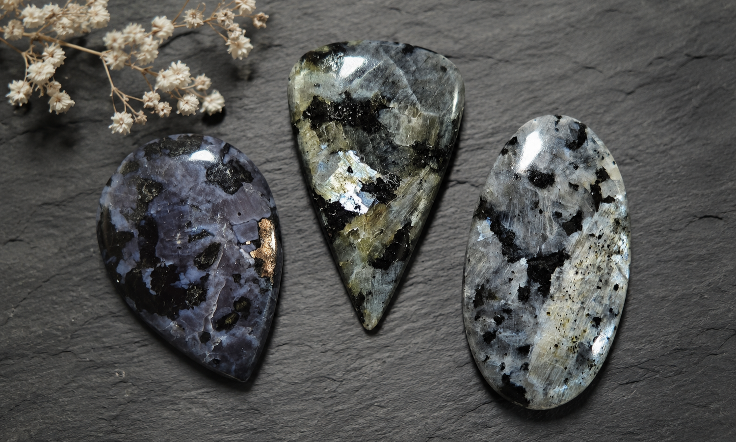Larvikite Cabochons