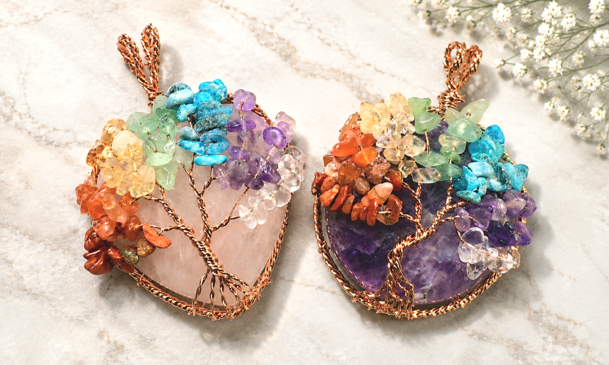 Seven Chakra Tree of Life Pendant