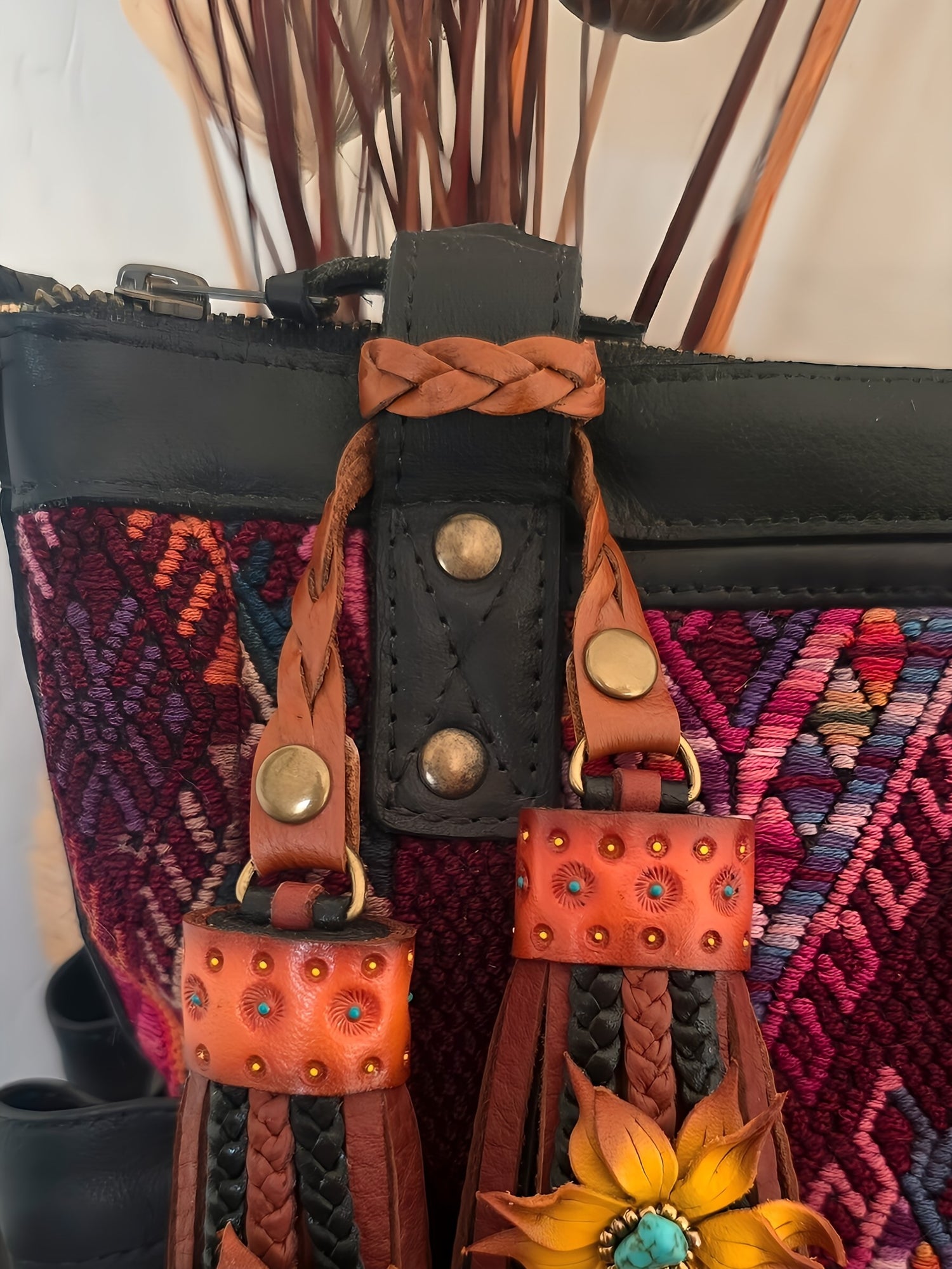 "Mystery Braid" Leather Flair Hangers