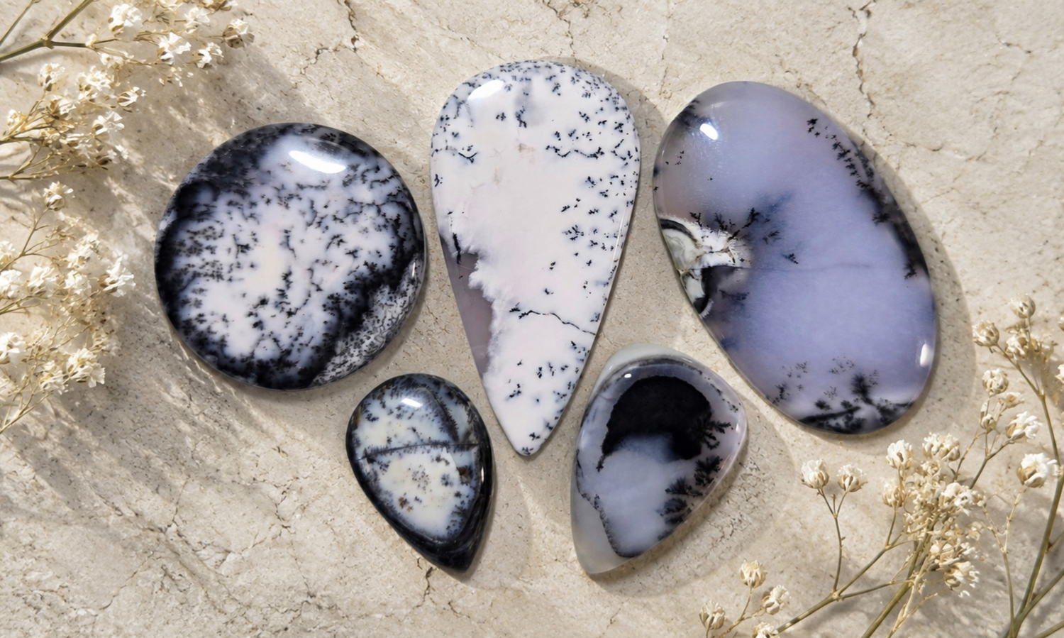 Dendritic Opal Cabochons