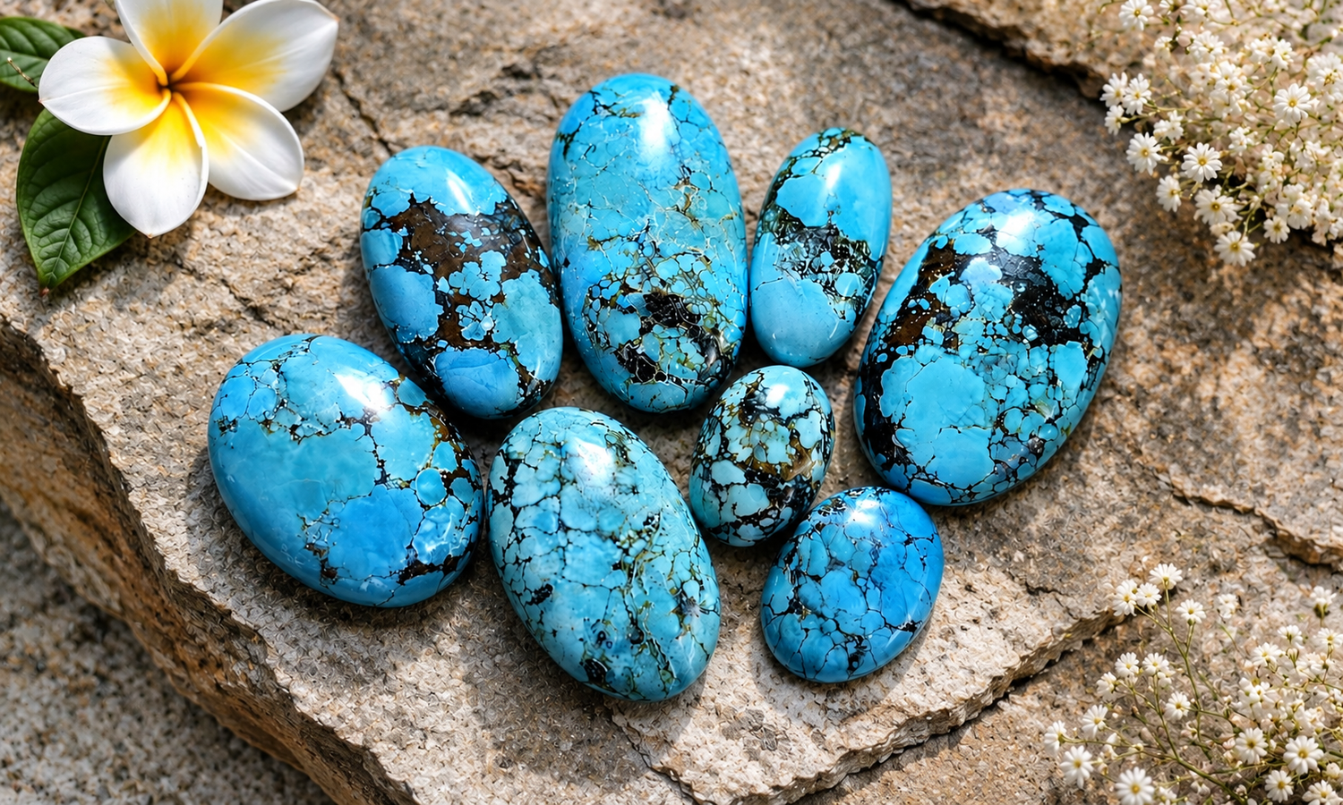 Turquoise Magnesite Cabochons