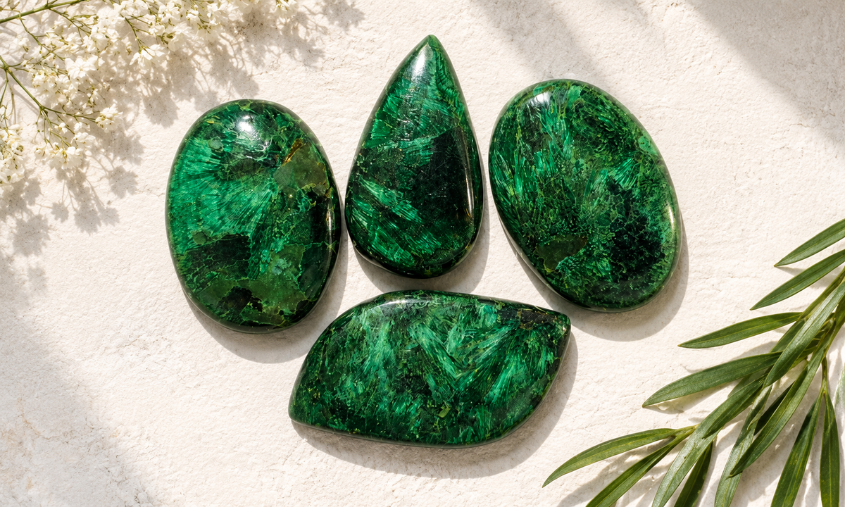 Velvet Malachite Cabochons