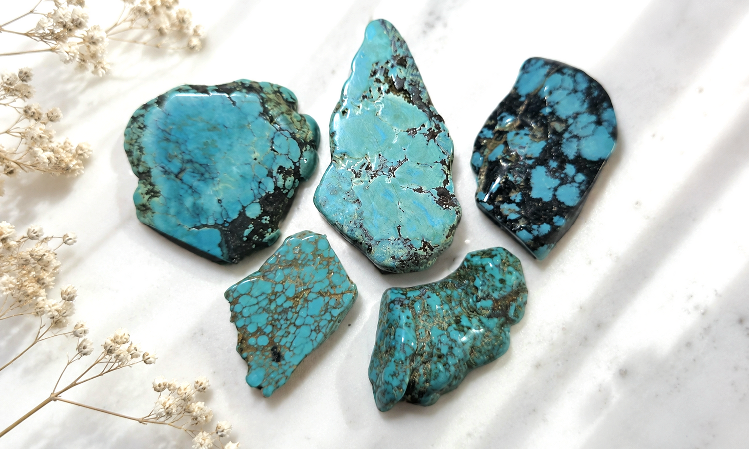 Natural Hubei Turquoise Slices