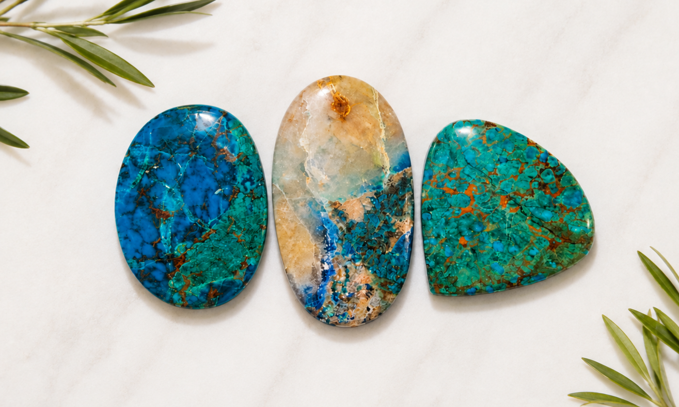Shattuckite Cabochons