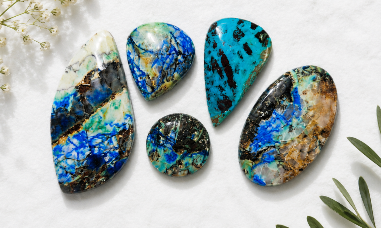Turquoise Azurite Cabochons