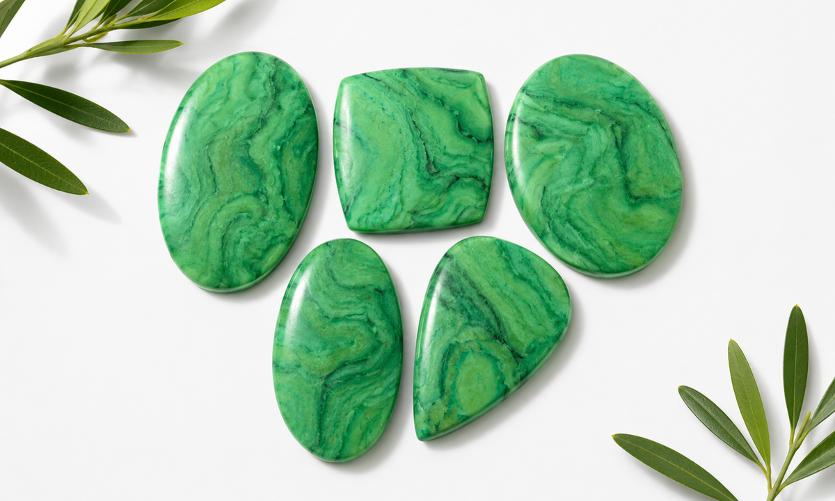 African Paradise Jade Cabochons