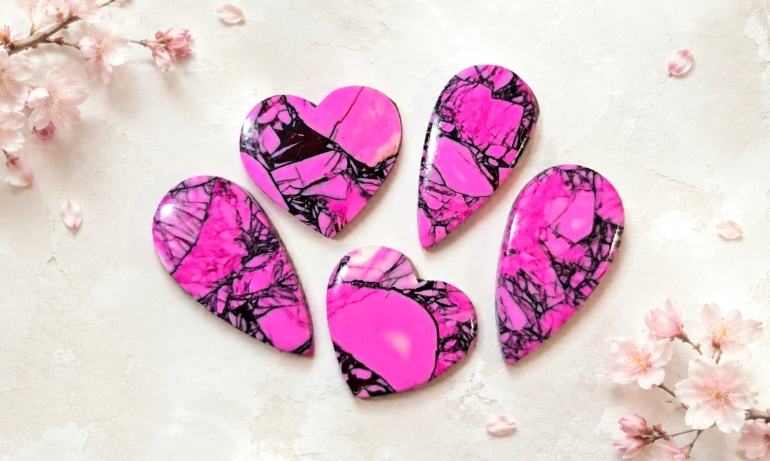 Cherry Blossom Dahlia Cabochons