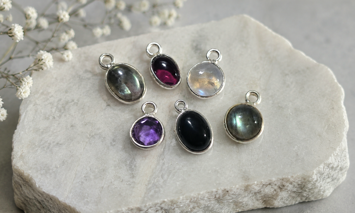 Gemstone Charms