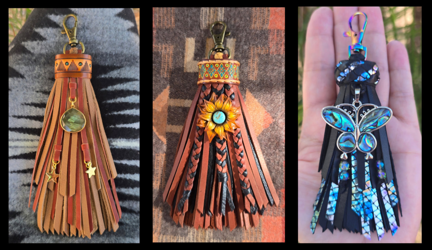 Small Leather Tassels