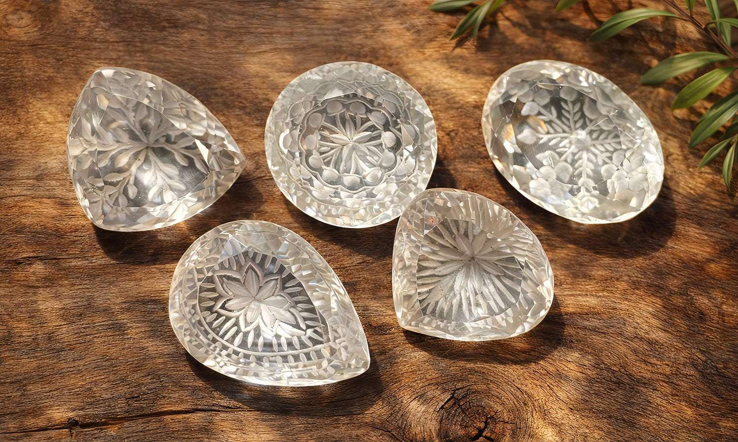 Intaglio Engraved Quartz