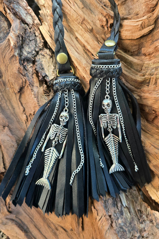 Chained Mermaid Skeleton Tassels