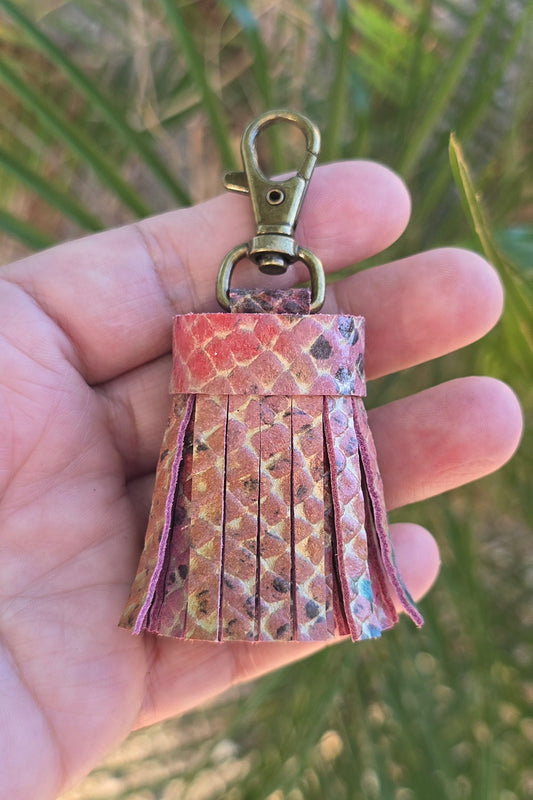 Pink Multi Embossed Snake