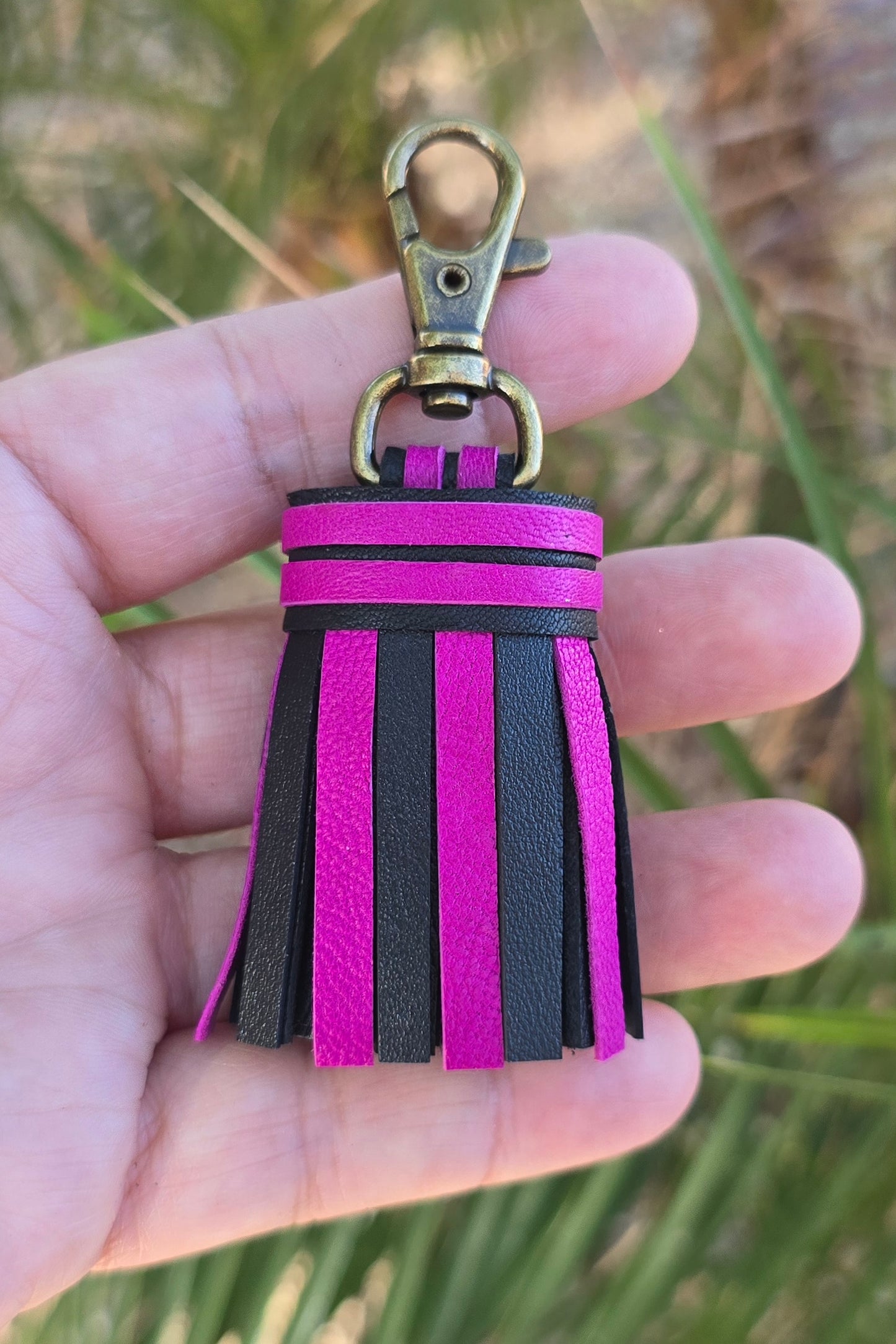 Fuschia Purple and Black