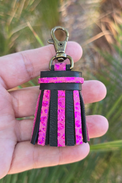 Metallic Leopard Pink and Black