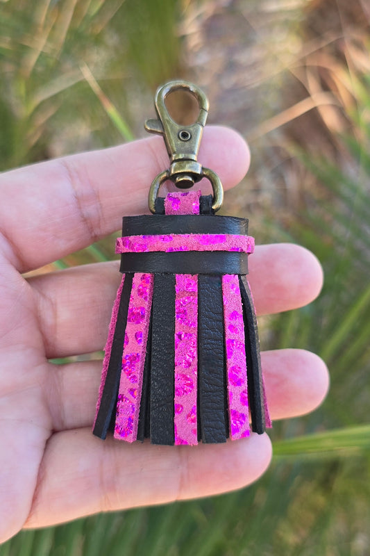 Metallic Leopard Pink and Black