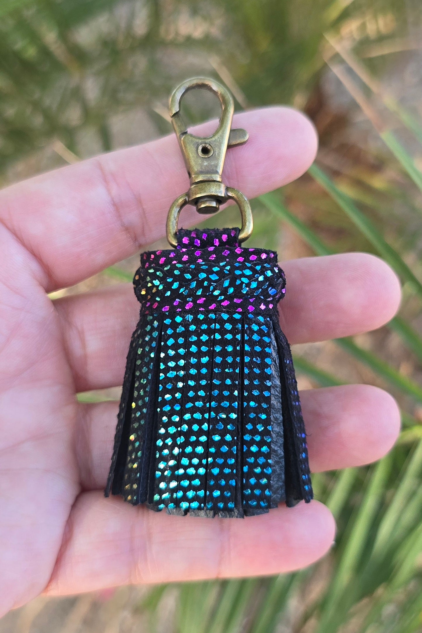 Rainbow Metallic and Black