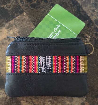 Envy Artisan Fabric and Black Leather