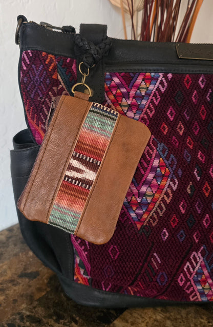 Pink Horizon Artisan Fabric and Leather