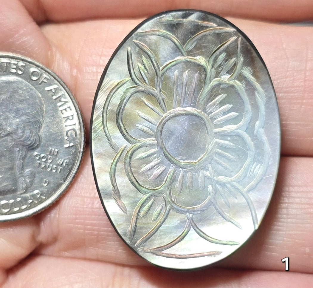 #1 Carved Mother Of Pearl