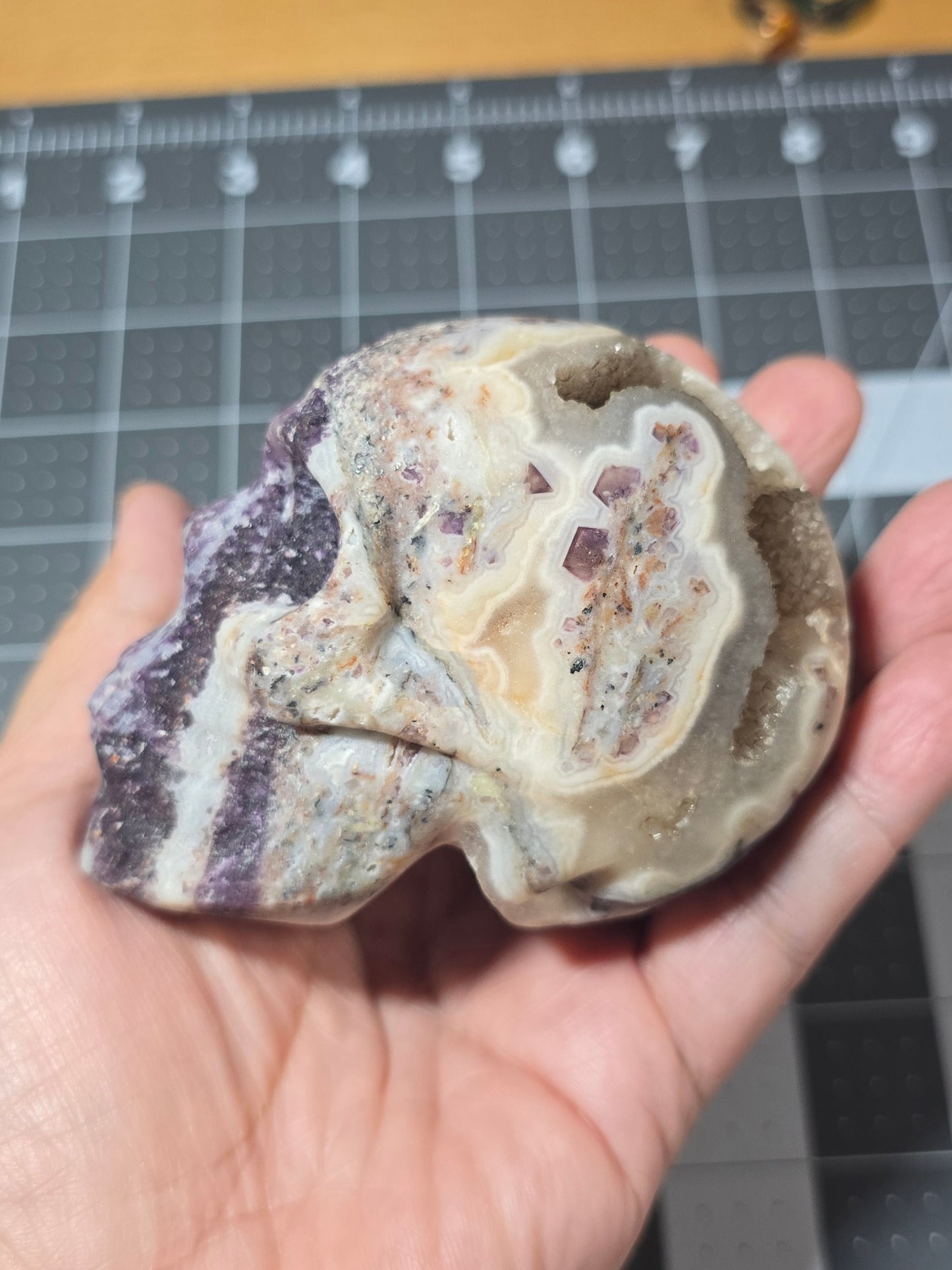 Sphalerite Druzy Skull