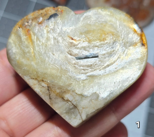 #1 Golden Mica Heart