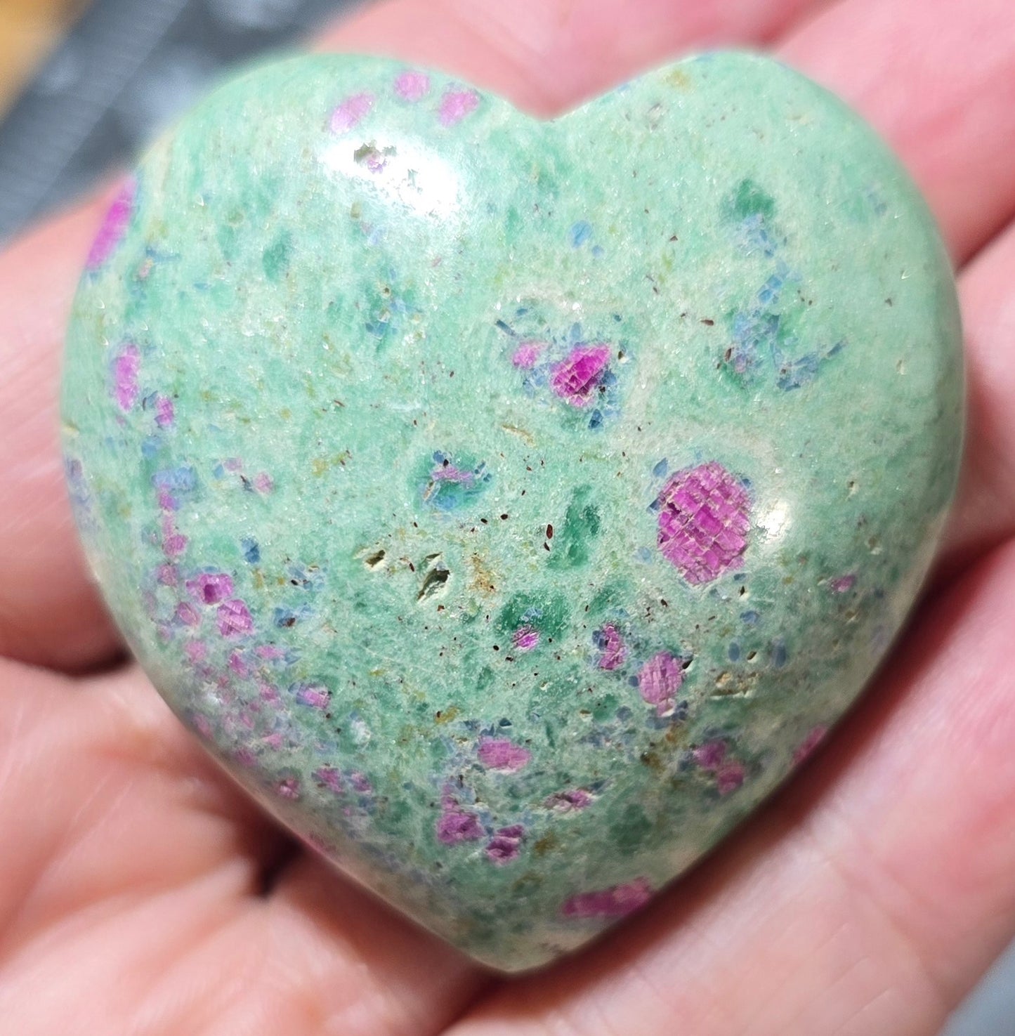 Ruby Fuchsite Heart