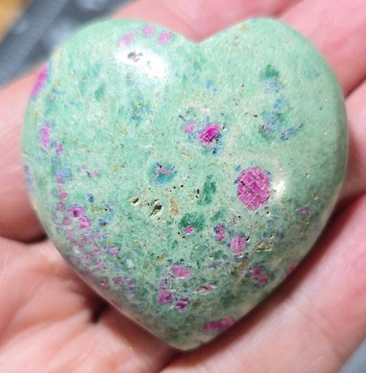 Ruby Fuchsite Heart