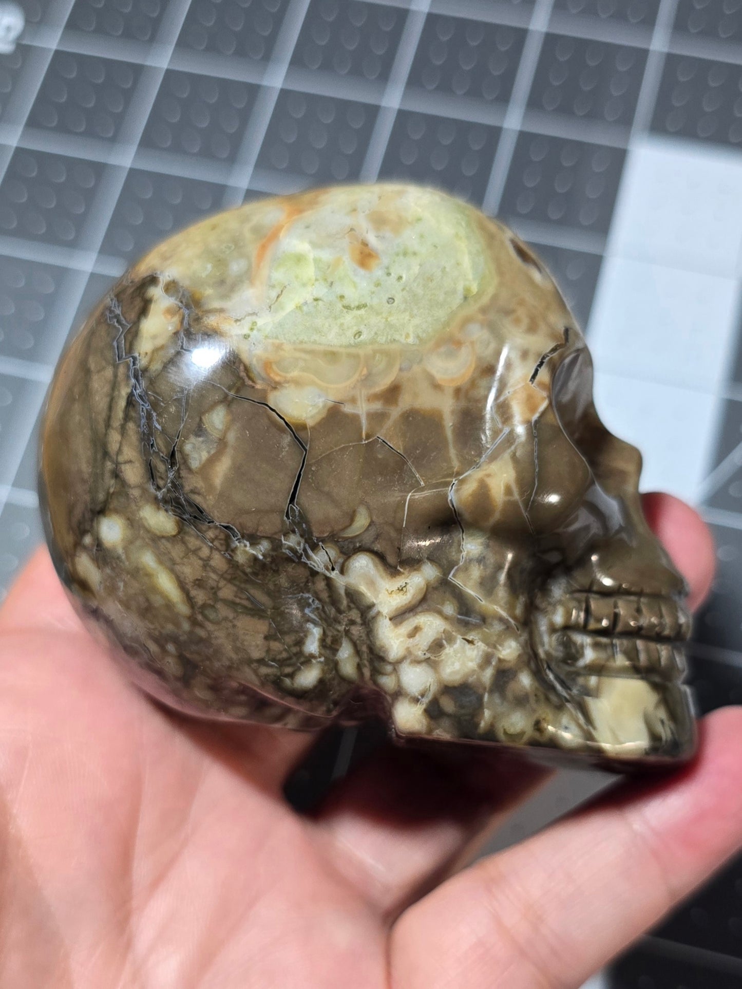 Volcanic Agate Skull