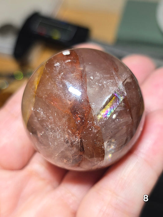 #8 Fire Quartz Sphere