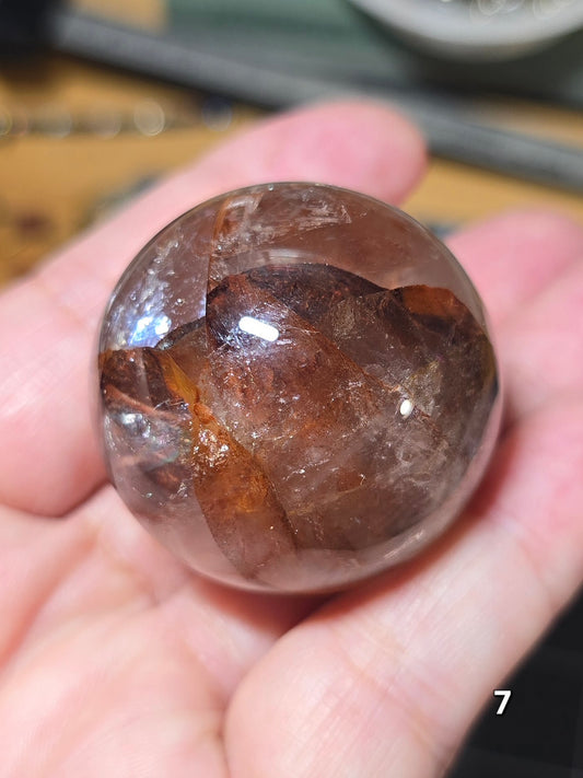 #7 Fire Quartz Sphere