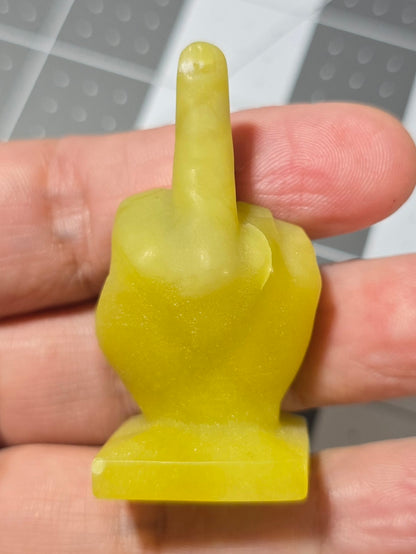 2" Lemon Jade Middle Finger Gesture