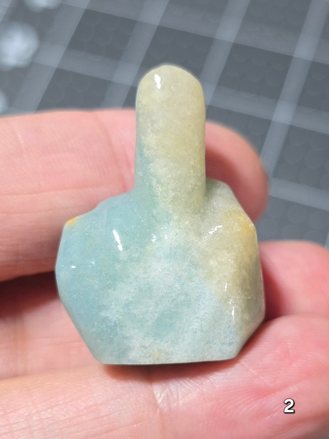 #2 - 1.25" Trolleite Middle Finger Gesture