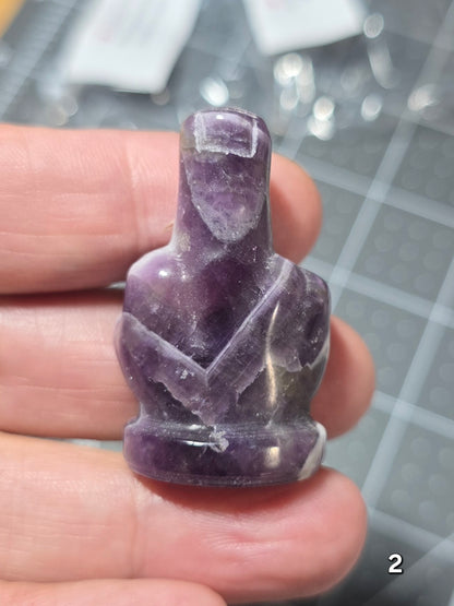 #2 - 1.5" Dream Amethyst Middle Finger Gesture