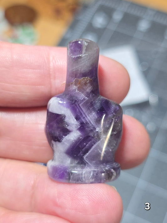 #3 - 1.5" Dream Amethyst Middle Finger Gesture