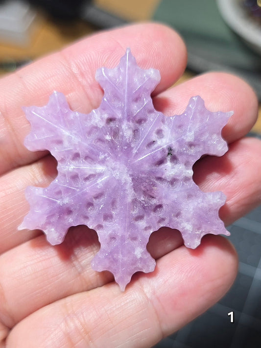 #1 Purple Mica Snowflake