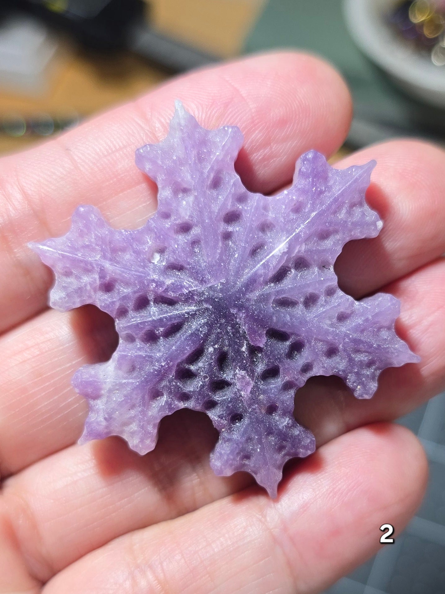 #2 Purple Mica Snowflake