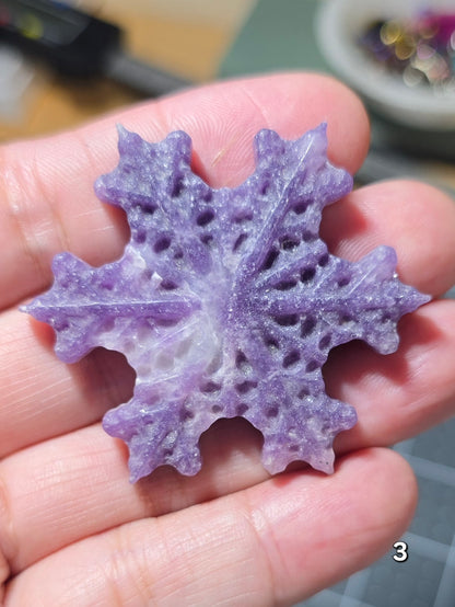#3 Purple Mica Snowflake