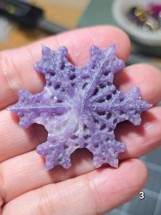 #3 Purple Mica Snowflake