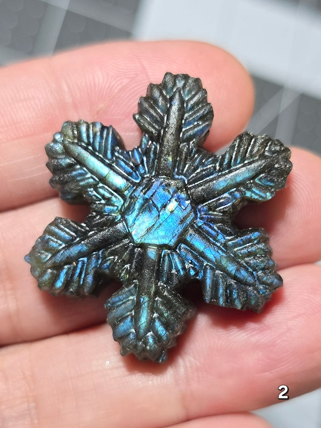 #2 Labradorite Snowflake