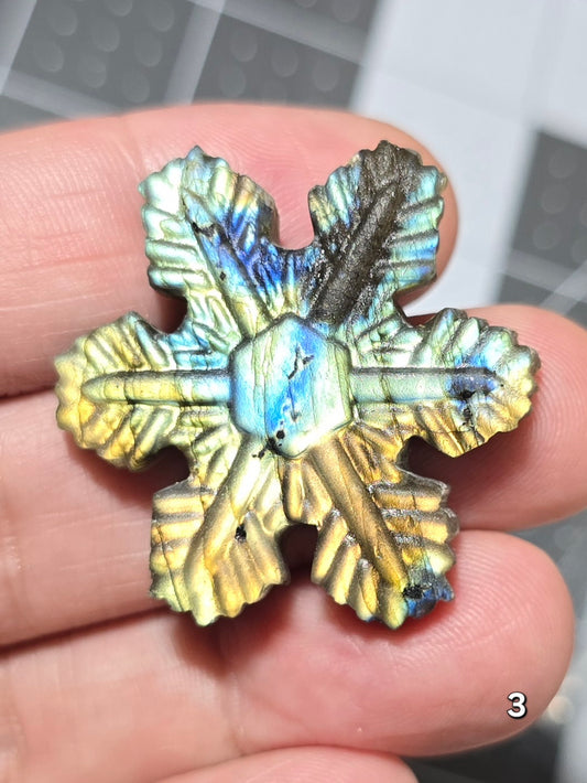 #3 Labradorite Snowflake