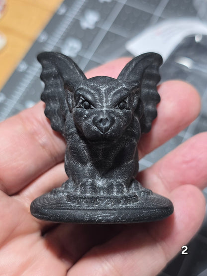 #2 Black Obsidian Gargoyle Carving
