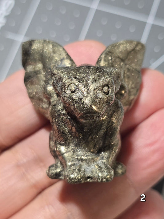 #2 Gold Pyrite Gargoyle