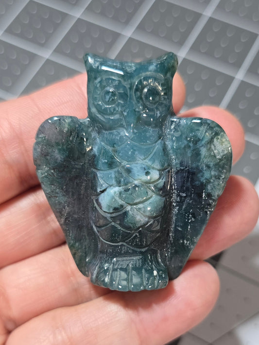 Moss Agate Owl