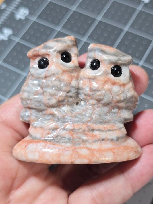Red Vein Jasper Owls