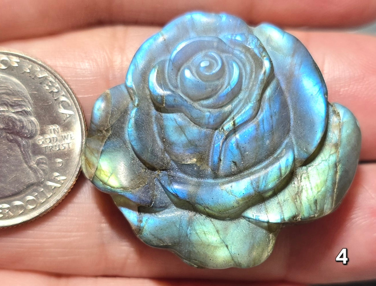 #4 Labradorite Rose